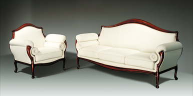 Фабрика арт-мебели Максик: диван и кресло «Рената»