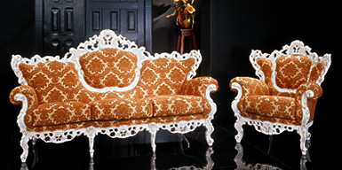 Фабрика арт-мебели Максик: диван и кресло «Людовик»
